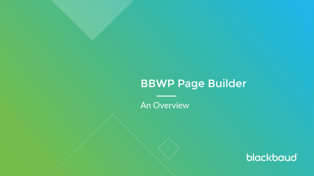 06 BBWP BB Builder Overview